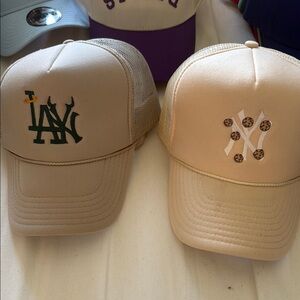Kids Beige Baseball Cap Set